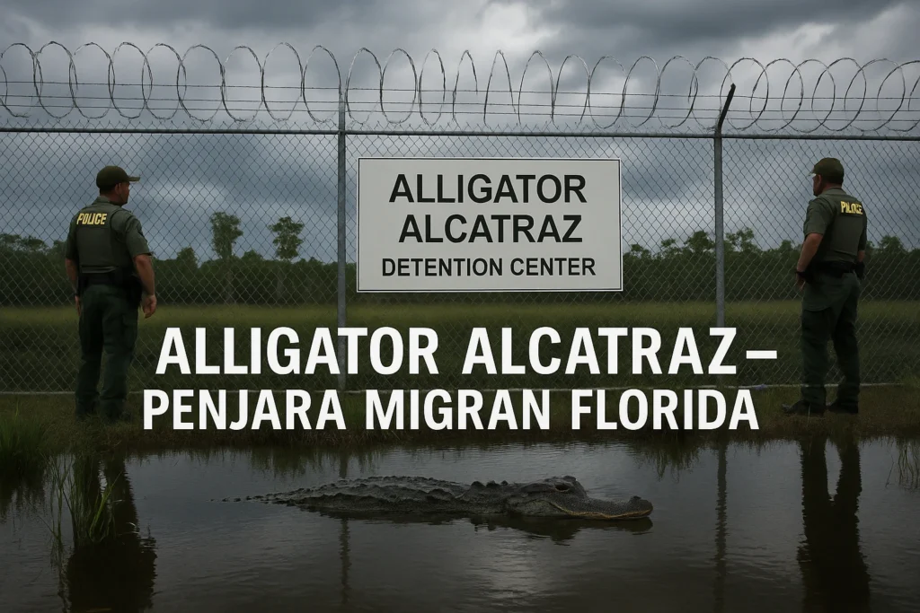 “alligator alcatraz” picu kontroversi kebijakan imigrasi trump