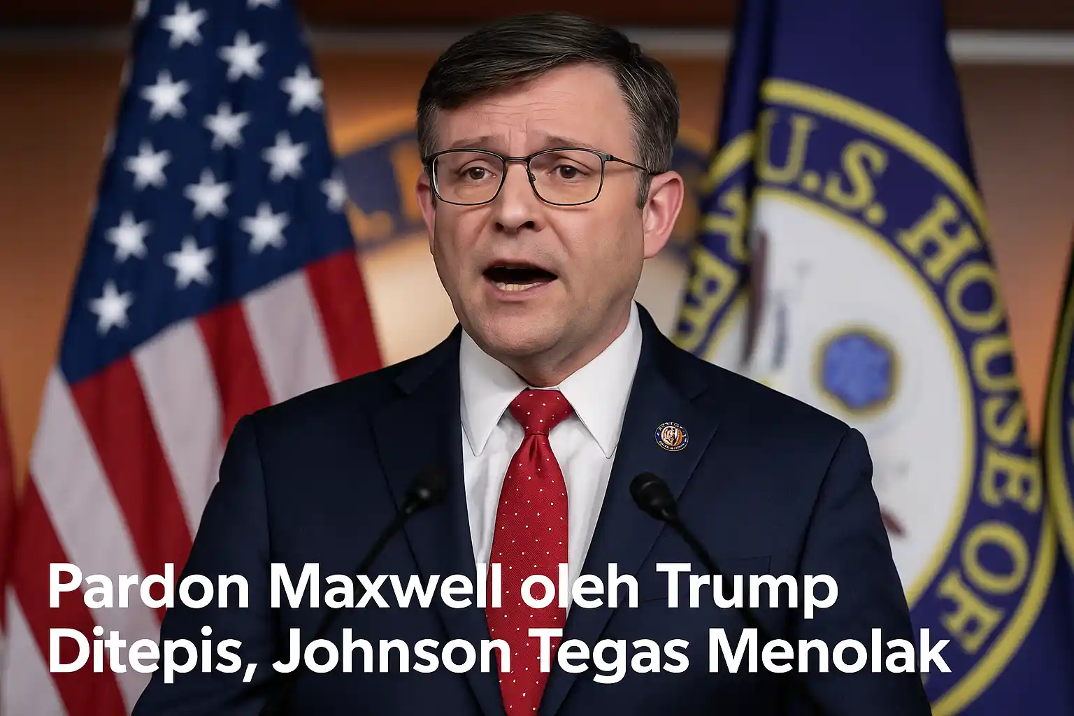 Pardon maxwell oleh trump ditepis, johnson tegas menolak