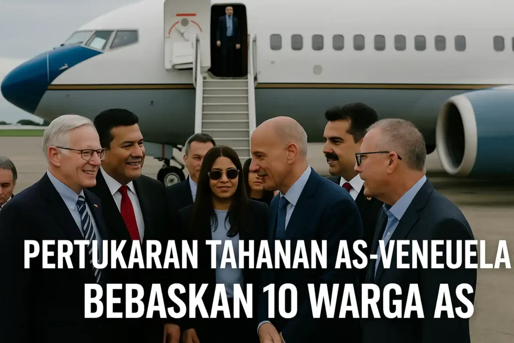 Pertukaran tahanan as-venezuela bebaskan 10 warga as