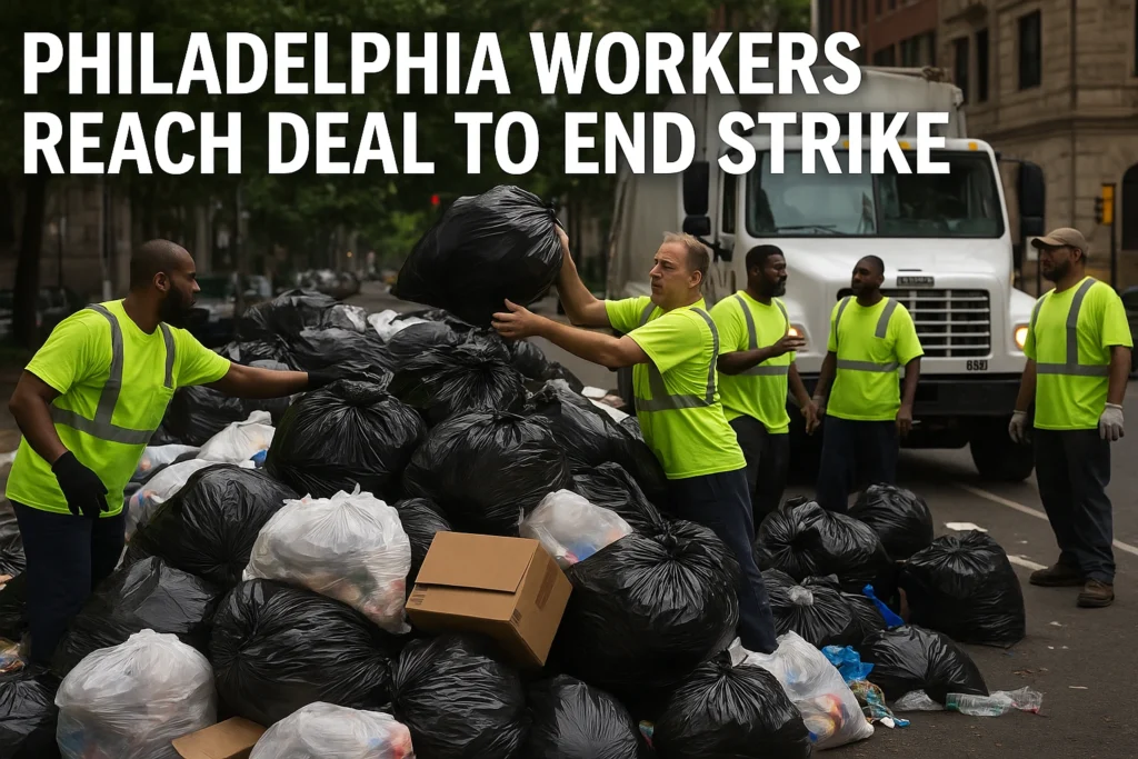 Philadelphia akhiri mogok pekerja kesepakatan gaji 14 persen, layanan sampah kembali normal usai penumpukan sampah massal