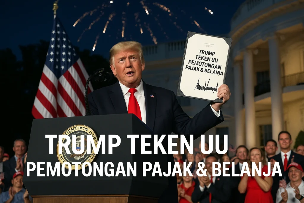 Trump resmi teken uu pemotongan pajak dan belanja pada 4 juli