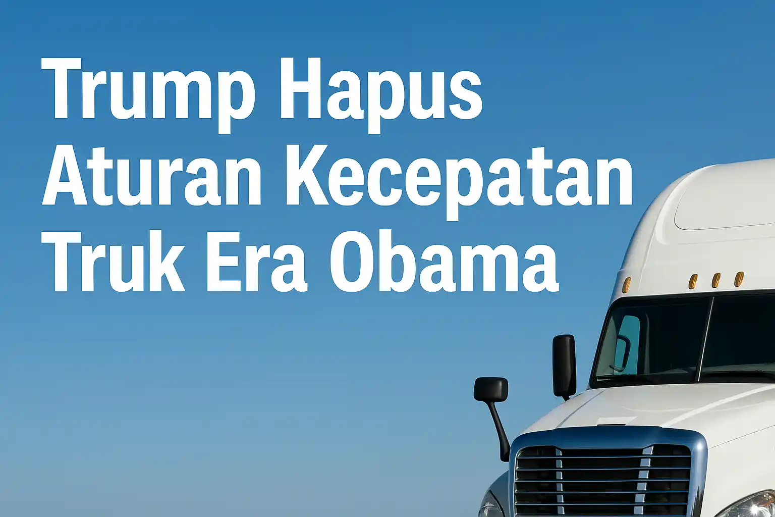 Trump hapus aturan kecepatan truk
