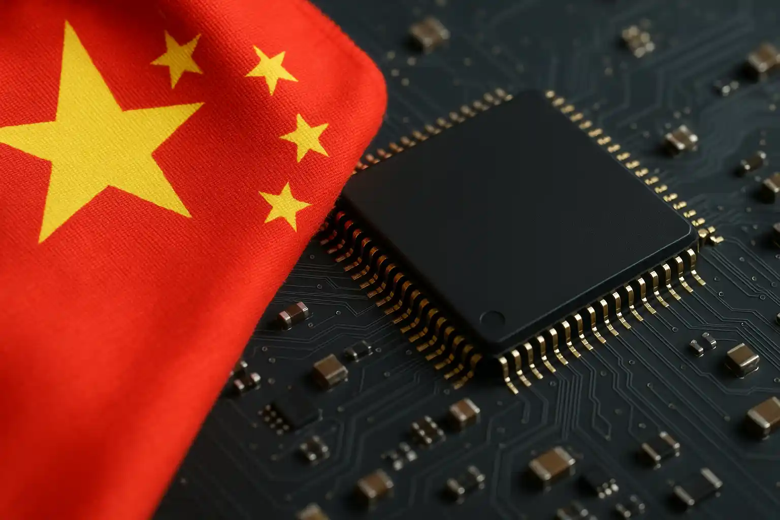 Balas dendam china, as tertekan di perang chip