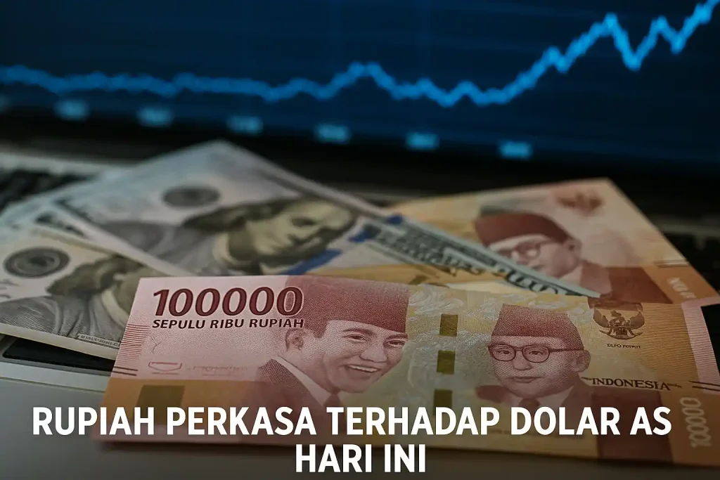 Rupiah perkasa terhadap dolar as hari ini