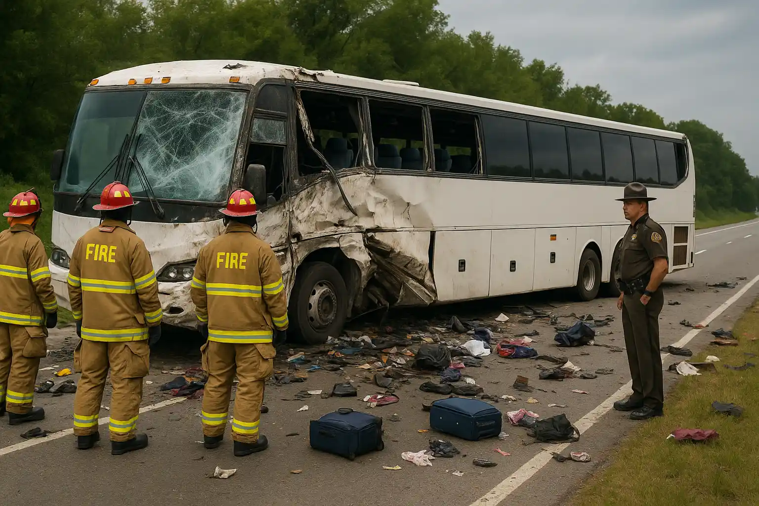 Tragedi kecelakaan bus wisata as tewaskan lima orang di new york