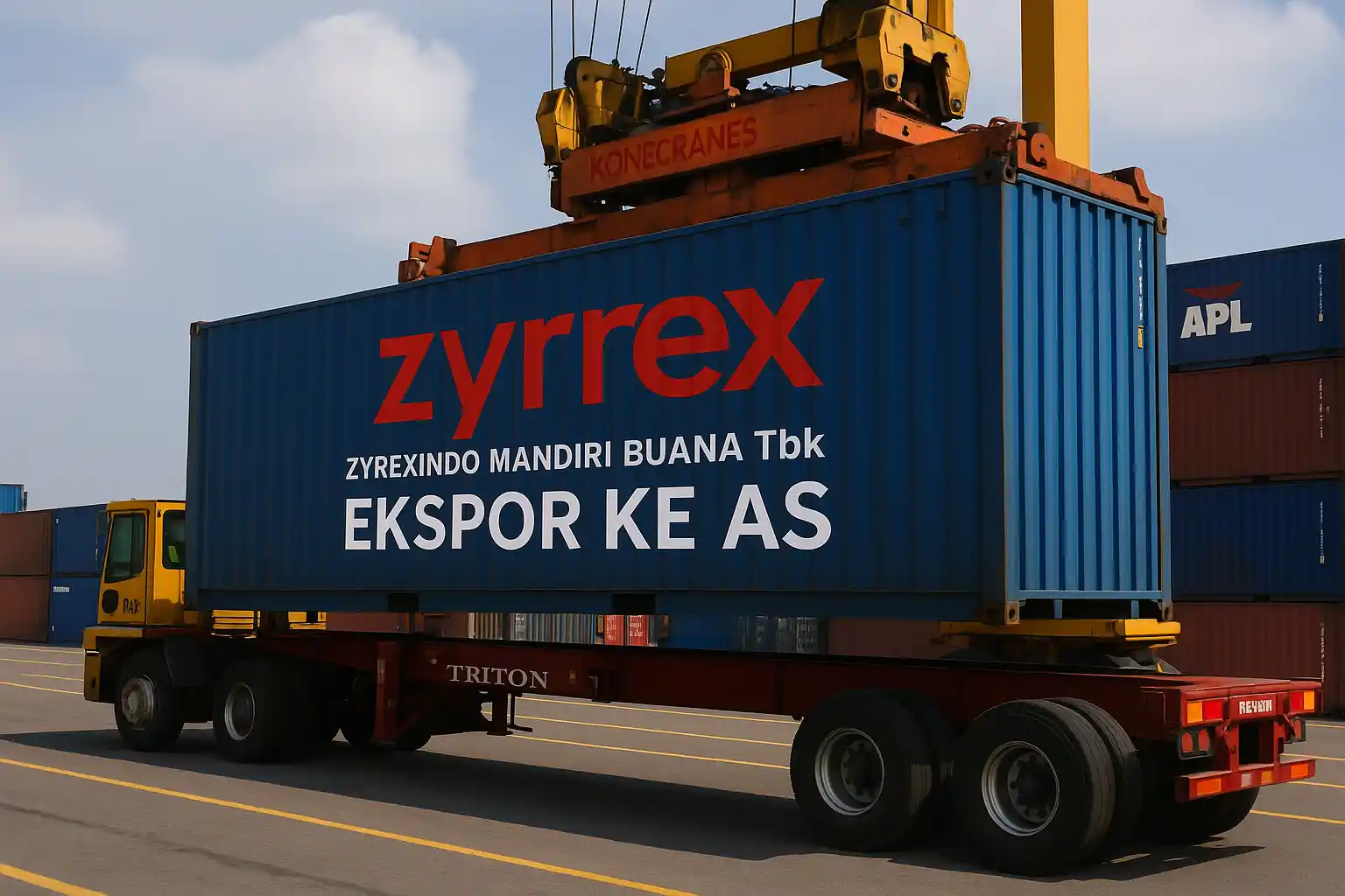 Zyrex ekspor as perdana pada agustus 2025