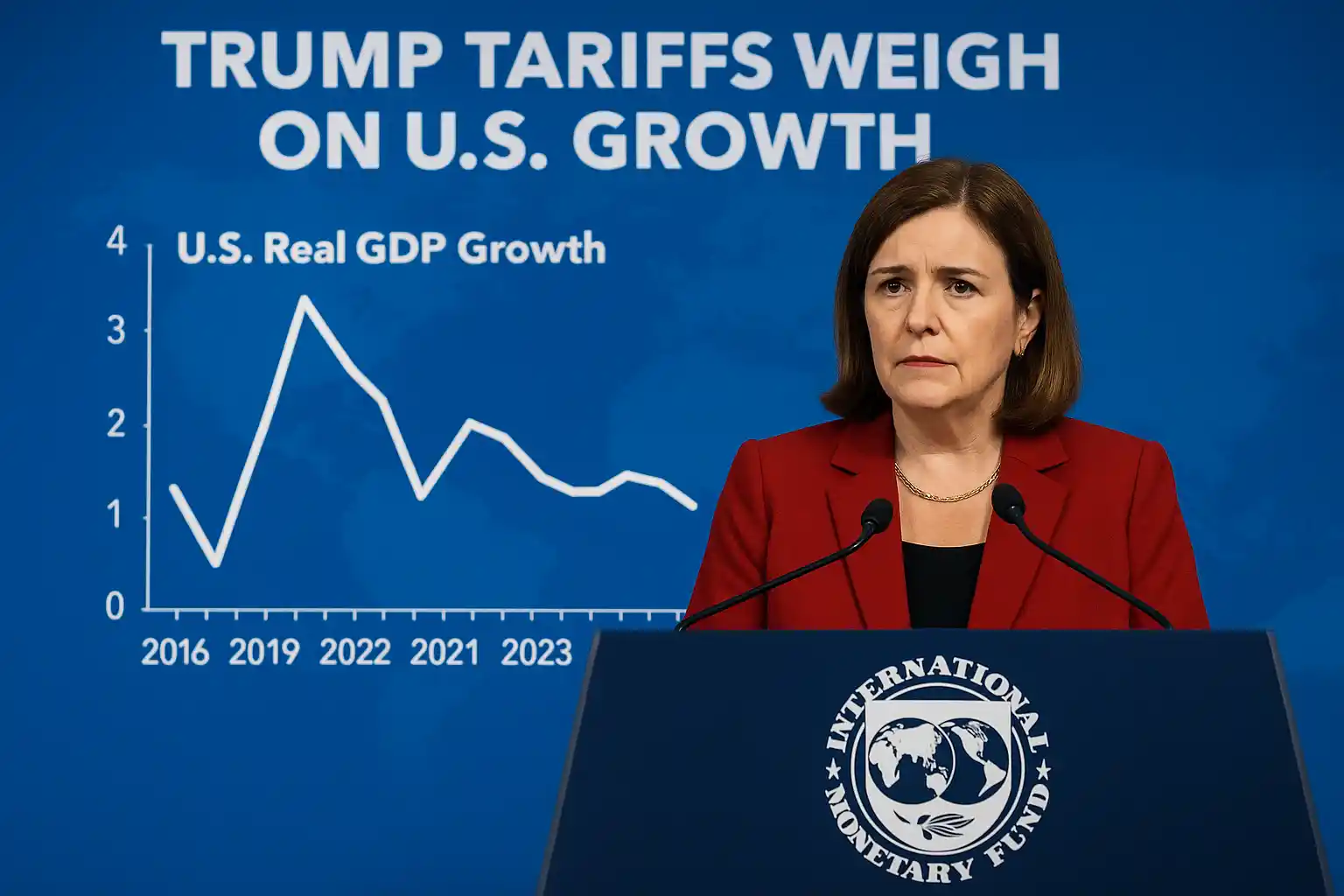 IMF, tarif trump perlambat ekonomi Amerika