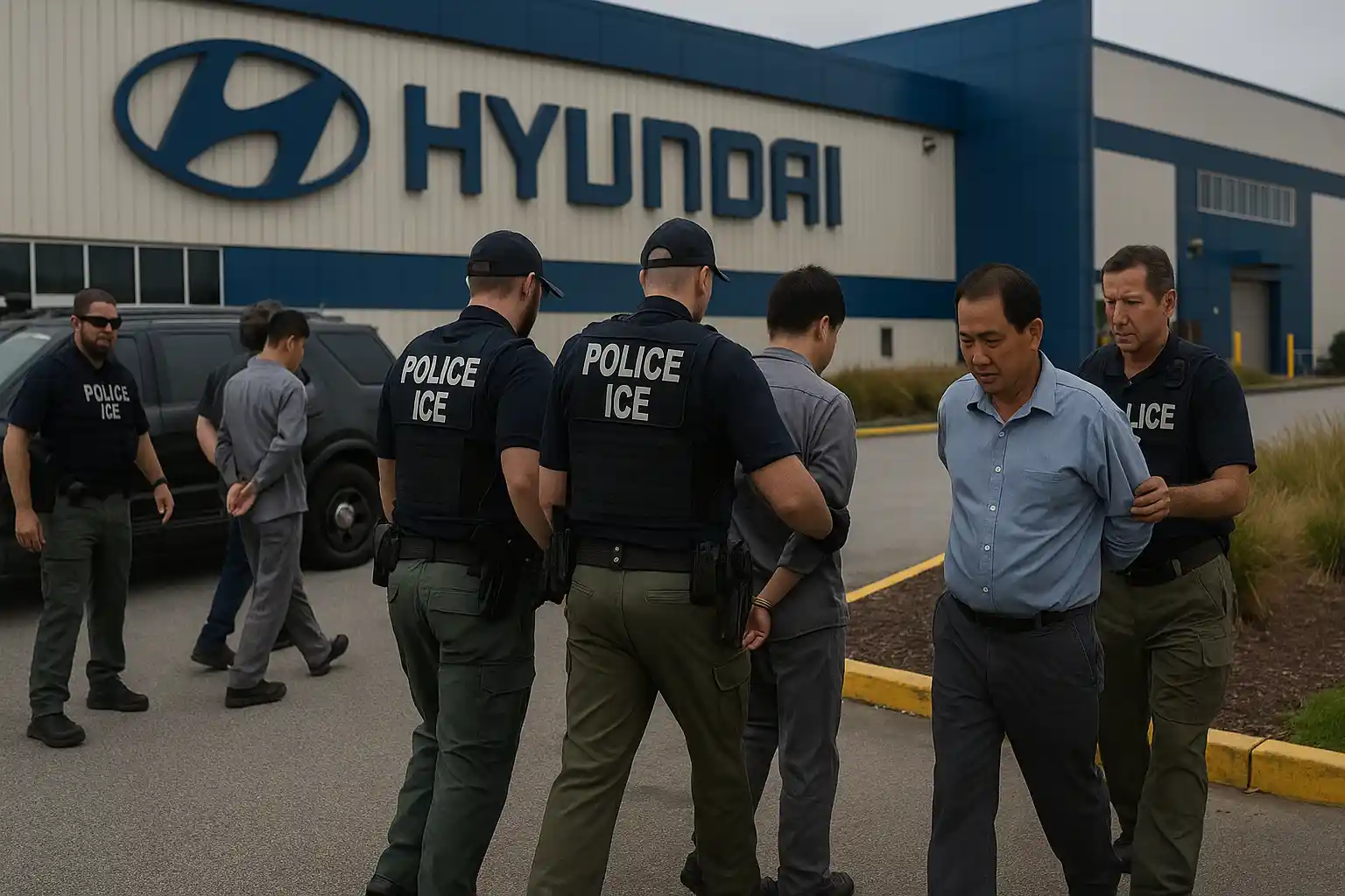 Korsel Gercep Atasi Krisis Razia Pabrik Hyundai