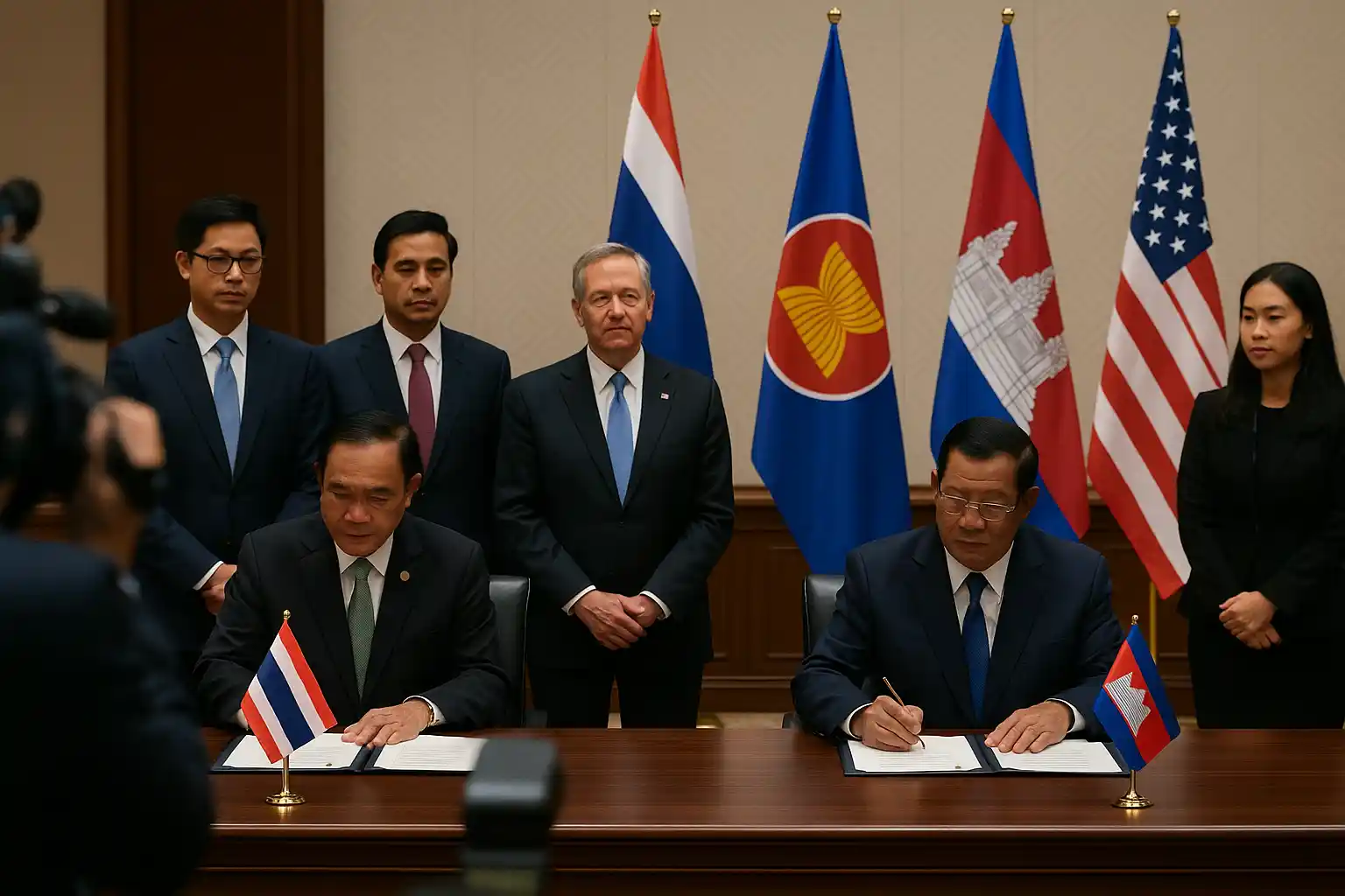 Kesepakatan thailand kamboja difasilitasi trump di asean