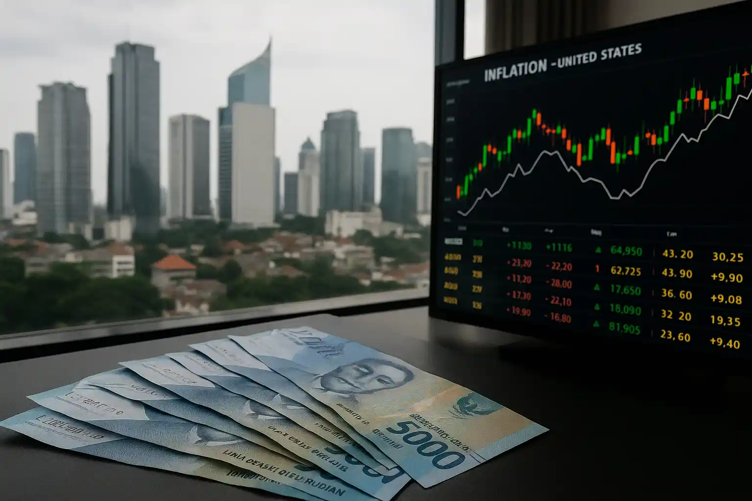 Rupiah menguat tipis pasca rilis inflasi as