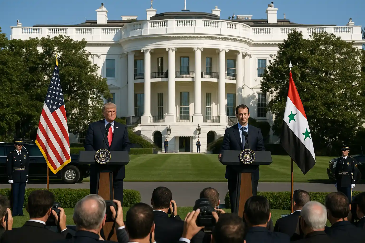 Kunjungan presiden suriah ke gedung putih temui trump