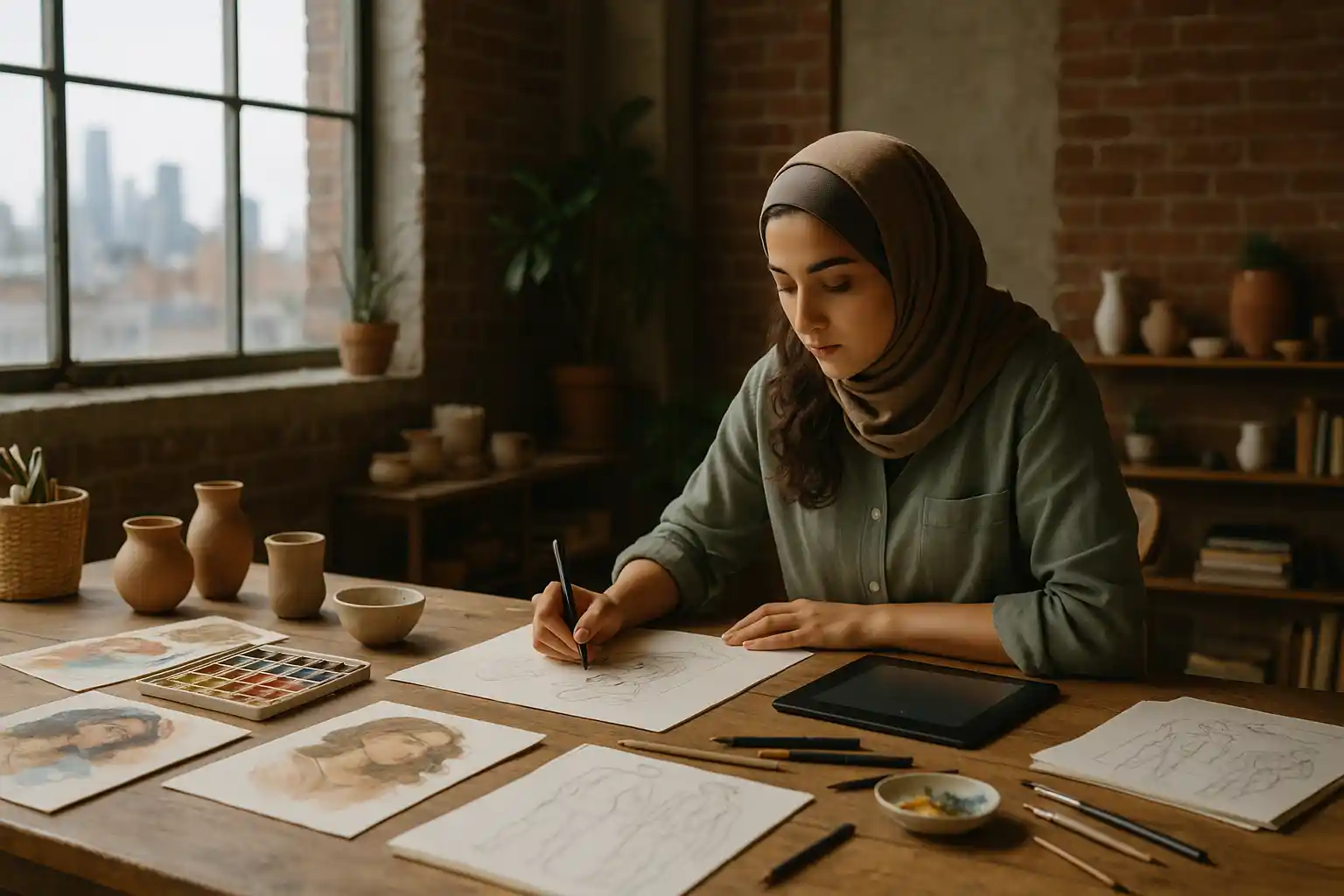 Profil rama duwaji seniman suriah amerika di nyc