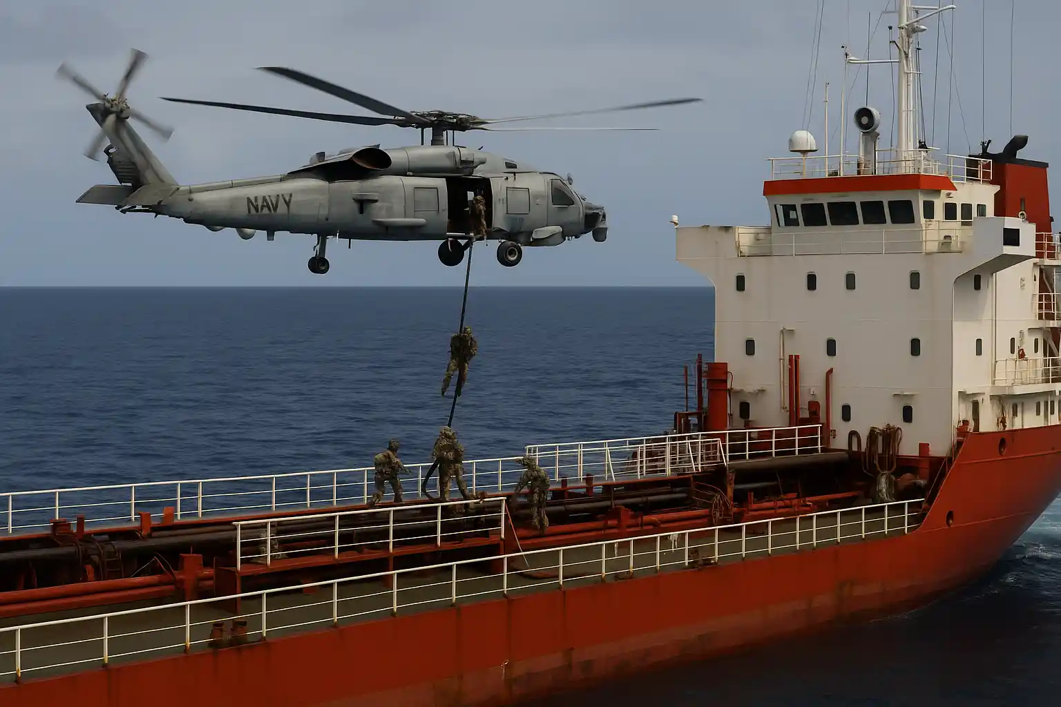 Pasukan as serbu kapal china tujuan iran di samudra hindia